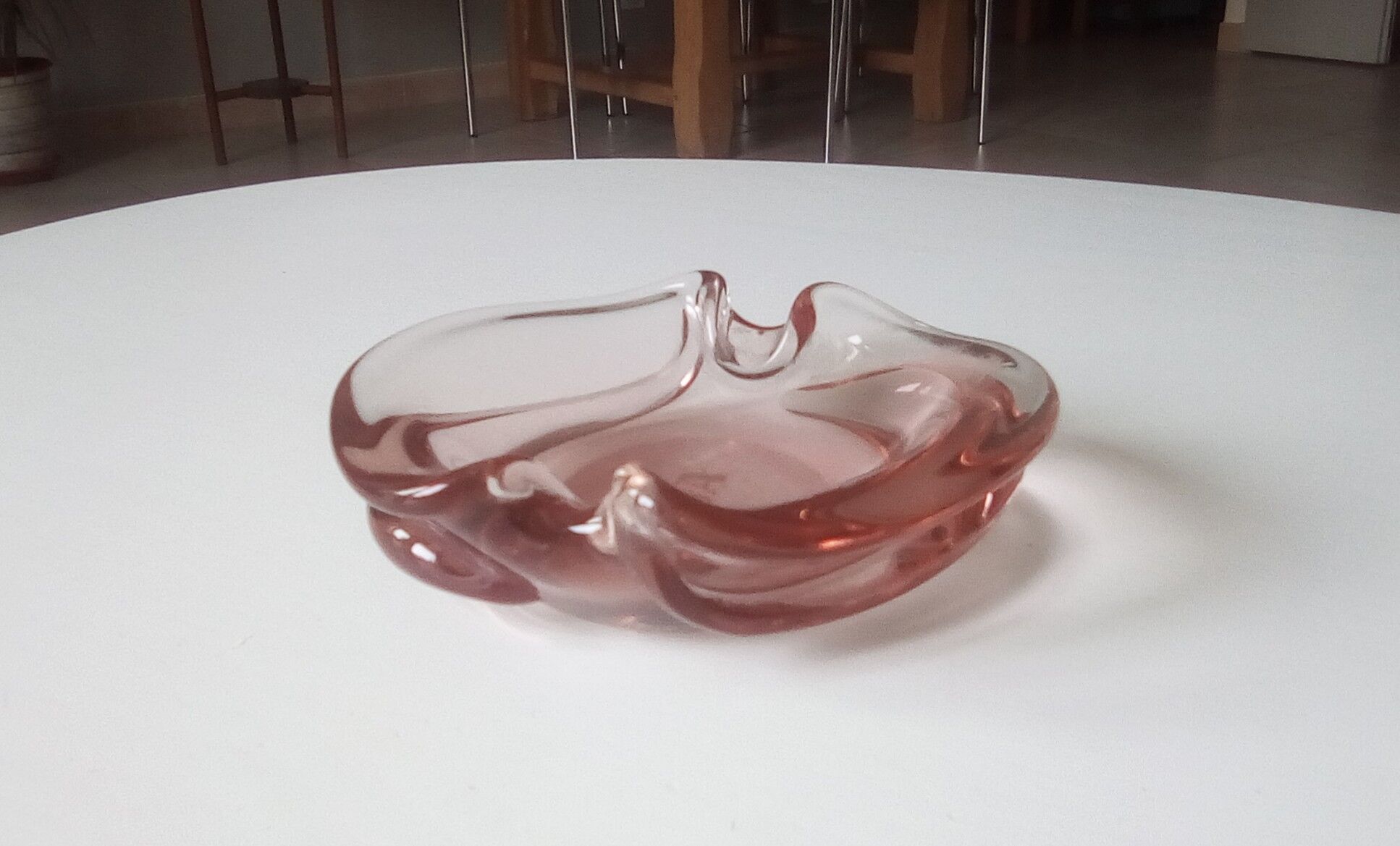 Csa ashtray in blown glass 70s