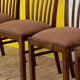 Série de 4 chaises scandinaves vintage