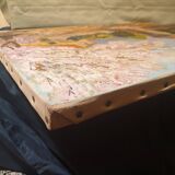Regionalism Provence Painting Oil on canvas Oratory Sheep dated and signed