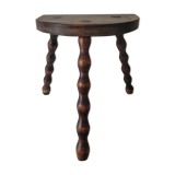 Tripod stool with turned wooden legs