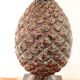 Vintage Brown Ceramic Pineapple Desk Lamp, 1970s