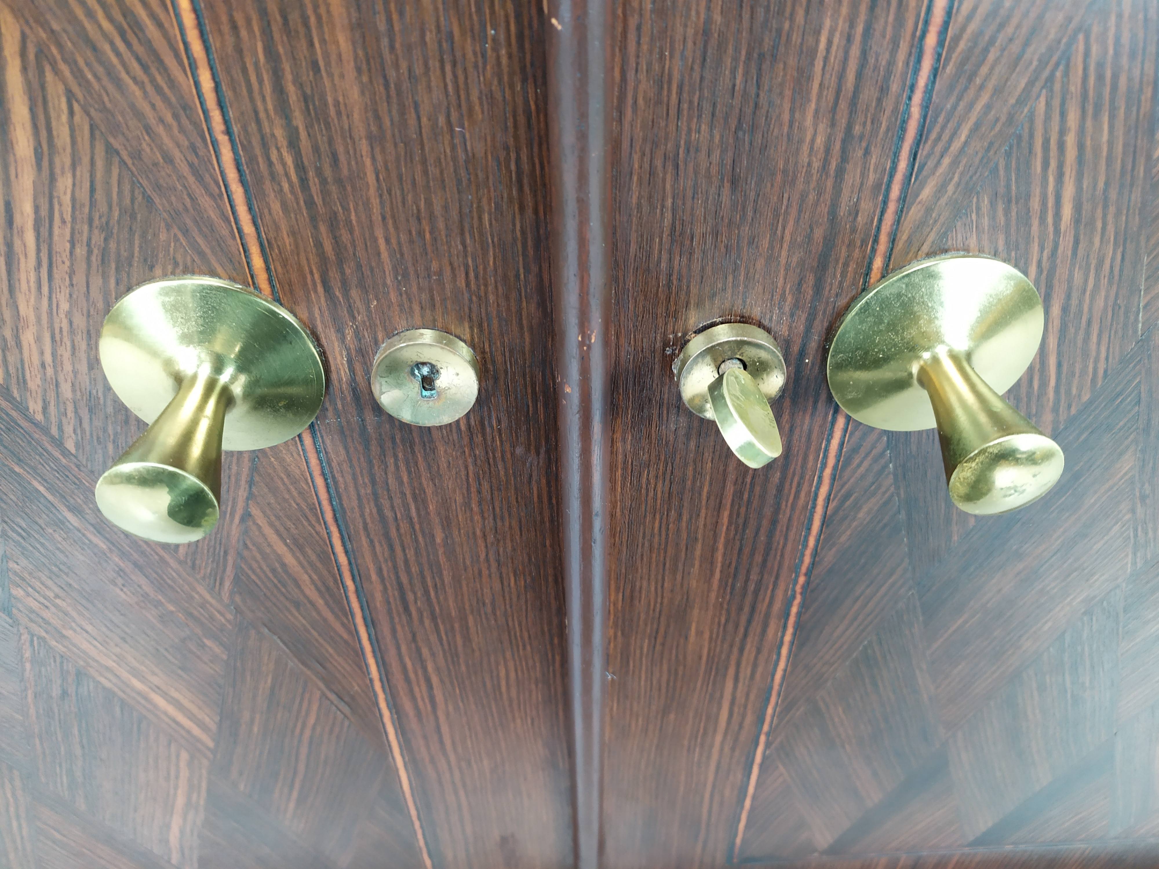 Enfilade art deco ebony of Macassar