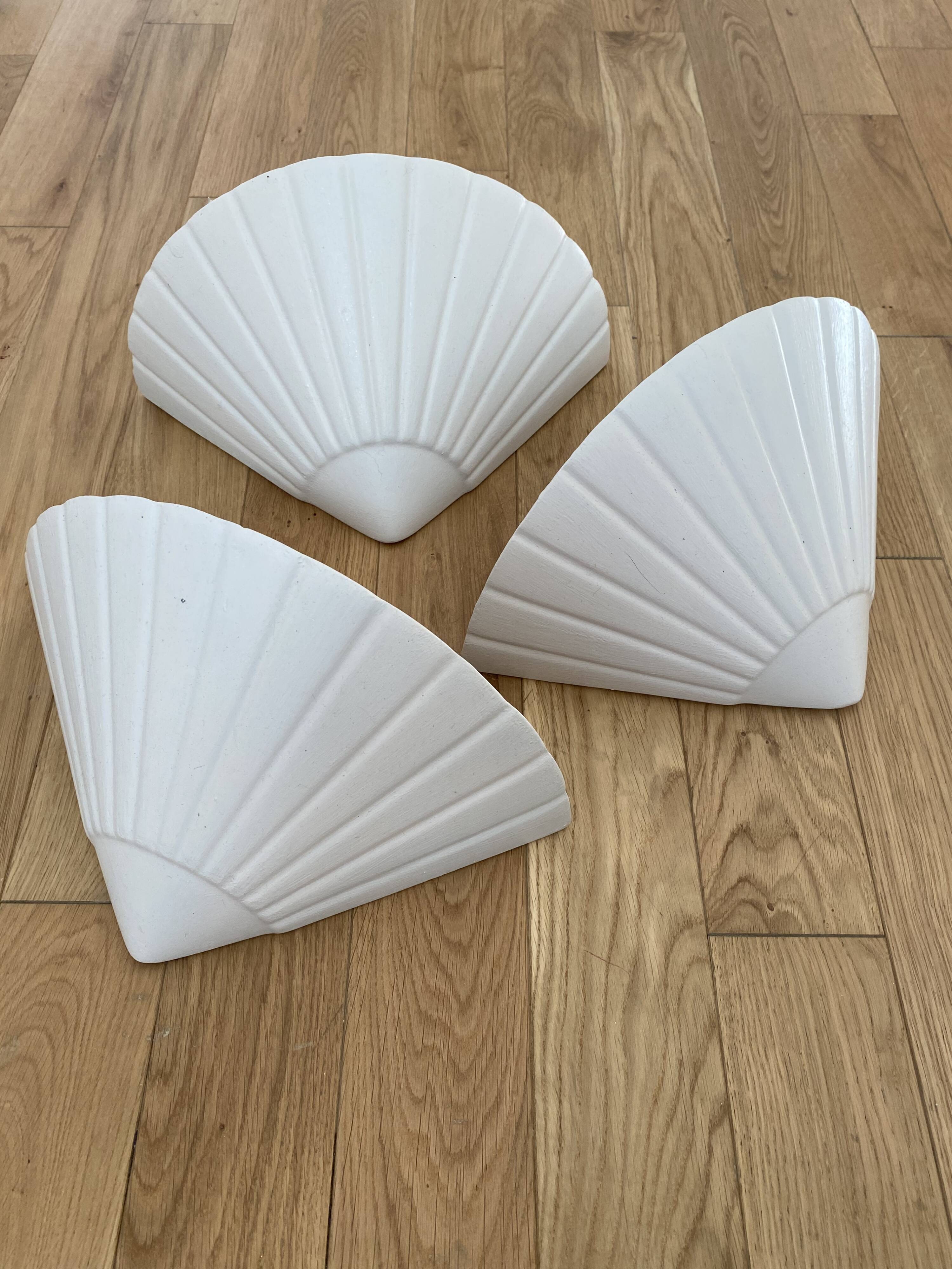 Set of 3 shell appliques