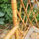 Vintage rattan child bed