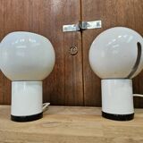 Pair of Italian design bedside lamps 1970 Valenti