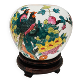 Cache-pot en porcelaine chinoise « famille rose »
