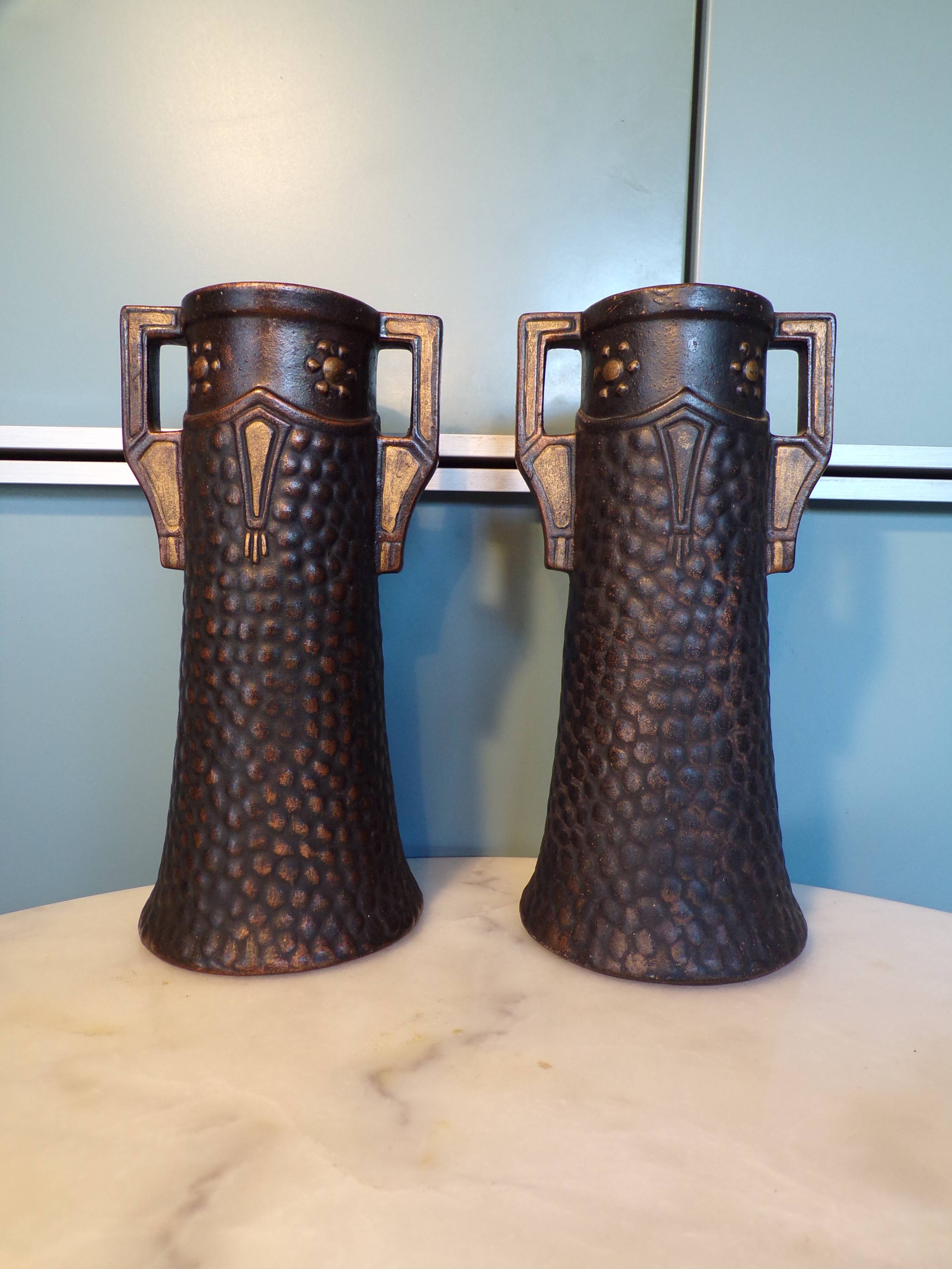 Pair of art deco vases Clanta 2437F