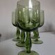 Set de 5 verres XL tulipe soufflés vert romarin