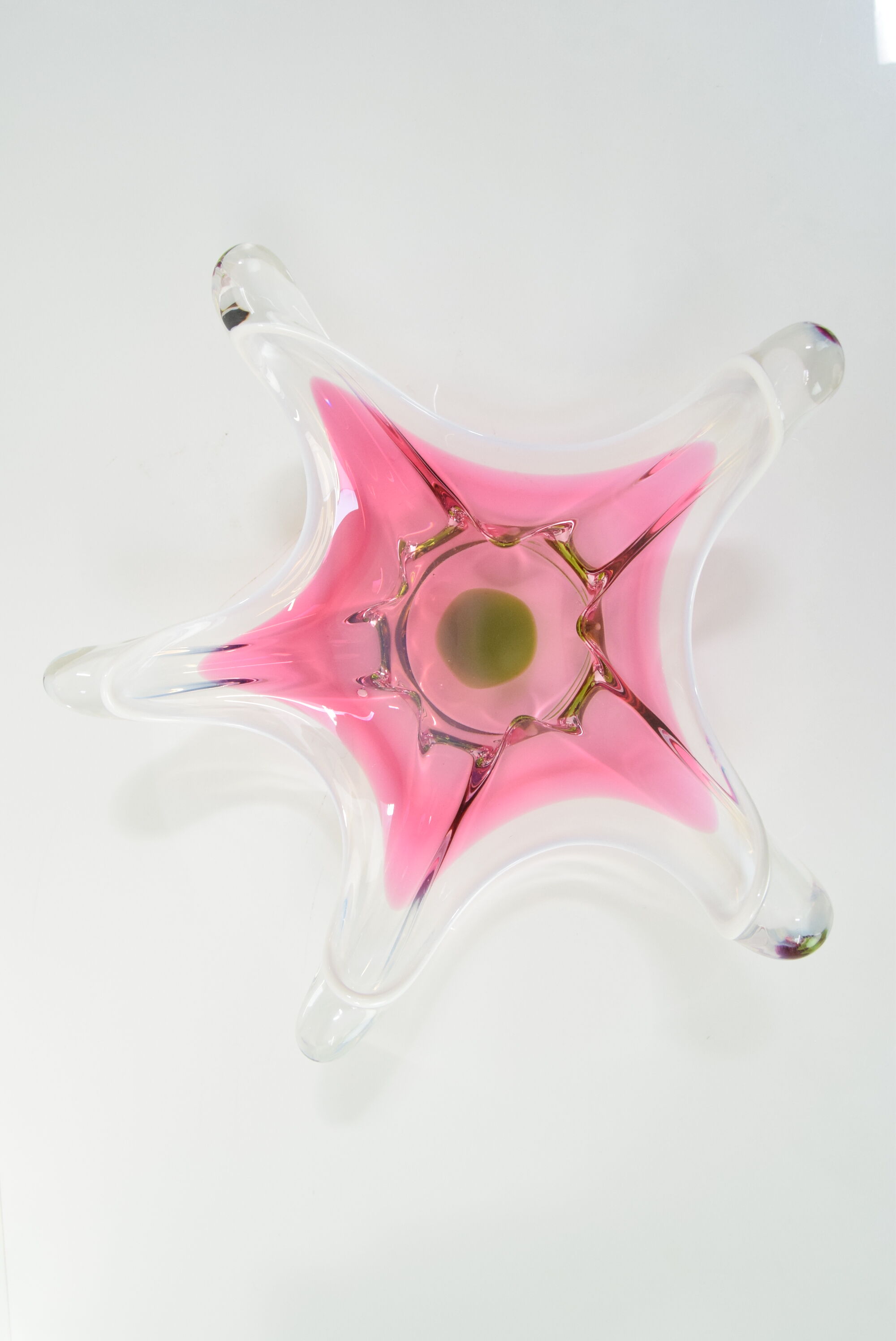 Czech Art Glass Bowl by Josef Hospodka for Chribska Glasswork,1960's.