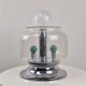 Italian Space Age Table Lamp with Effervescent Bubble Glass, 1970's