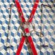 Paire de skis enfant vintage avec bâtons