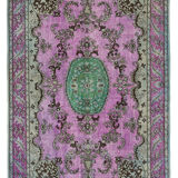 Handmade Vintage Turkish 1980s 175 cm x 278 cm Pink Rug