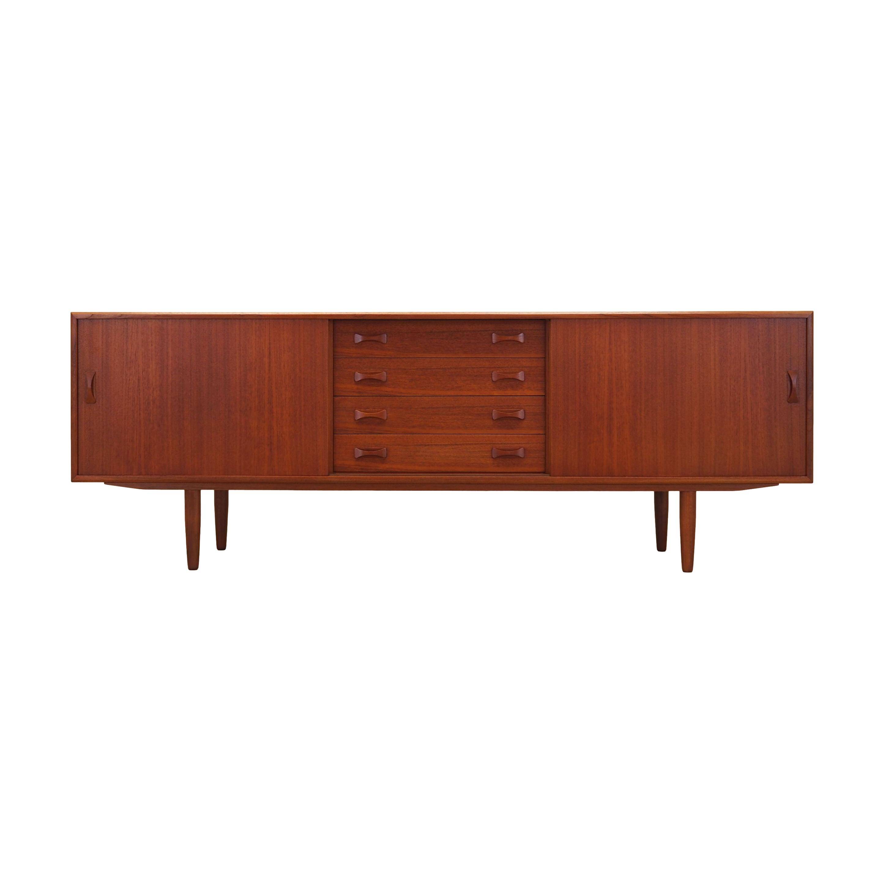 Buffet en teck, design danois, années 60, fabricant : Clausen & Son