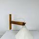 Vintage Ikea pine accordion folding wall lamp, 1980s