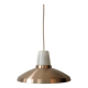 Mid-century Scandinavian pendant light in pink chrome metal, 1970s design