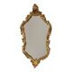 Classic Gold Crested Mirror, French Baroque Style, 74 cm