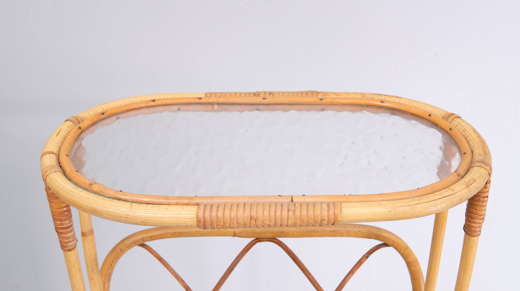 Rattan Magazine rack 1970s