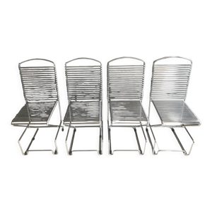 ensemble de 4 chaises - 1980