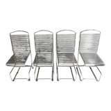 Set of 4 till behrens chairs for schlubach, 1980s