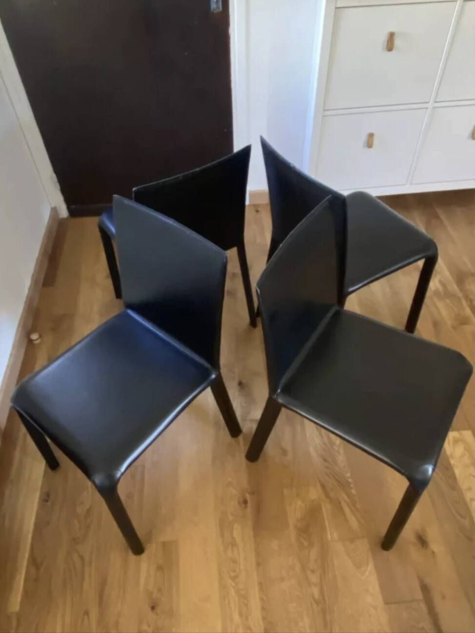 Set of 4 "Alice" Chairs by Bontempi Casa – Leather & Italian Design
