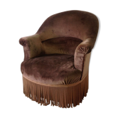 Chocolate toad armchair