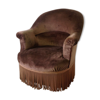 Chocolate toad armchair
