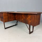 1960s Peter Løvig Nielsen 'Boomerang' Desk Hedensted Møbelfabrik