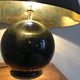 Black ceramic ball lamp