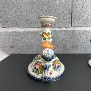 Paire de bougeoirs italiens signés