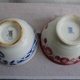 Set of 2 antique ceramic bowls