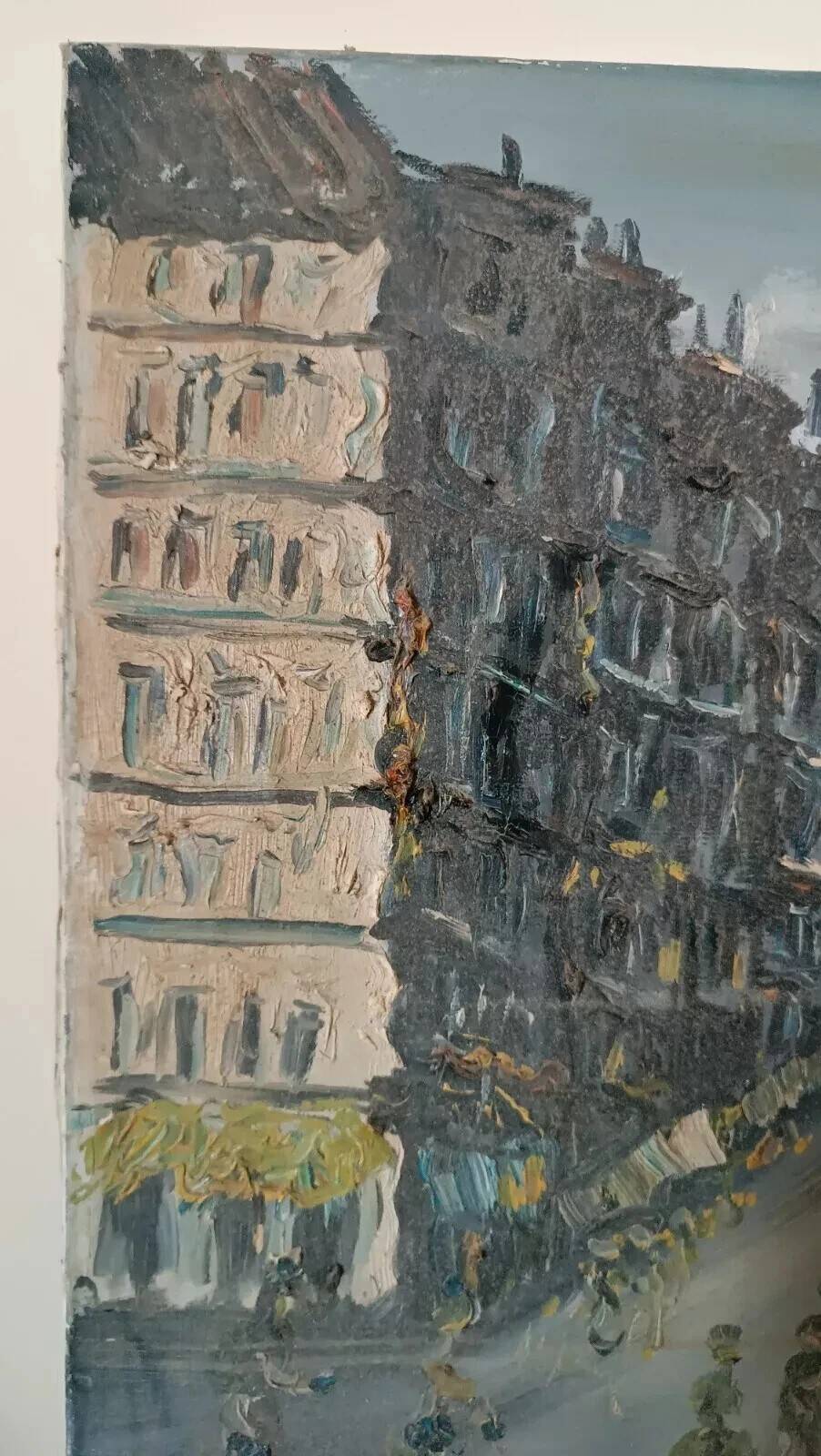 oil painting on canvas signed 1950s