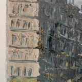 oil painting on canvas signed 1950s