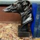 Paire de serre-livres en fonte