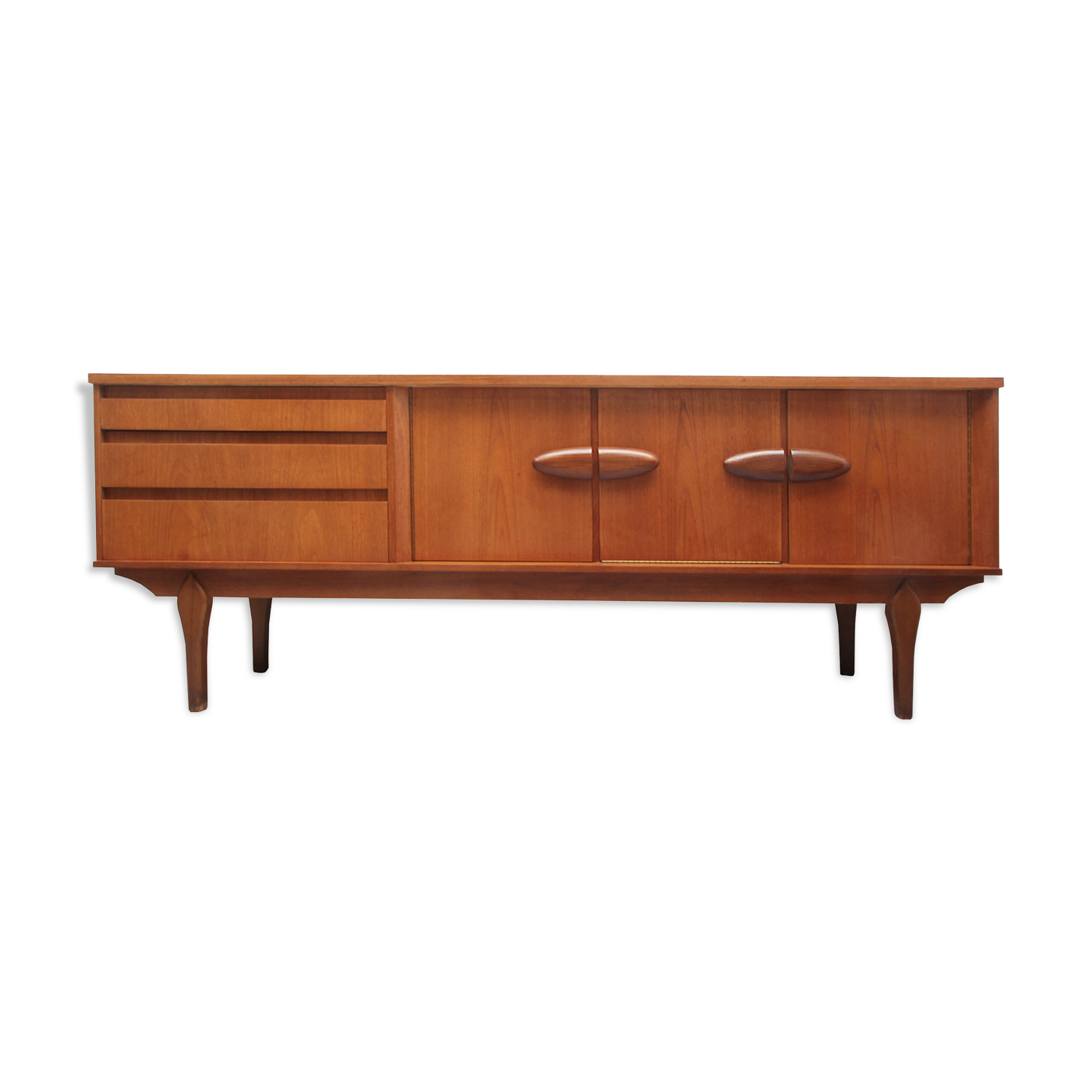 1960s british teak sideboard with bar cabinet