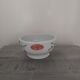 Flared bowl with CNP porcelain handles signed M.C.B. Noël 1980