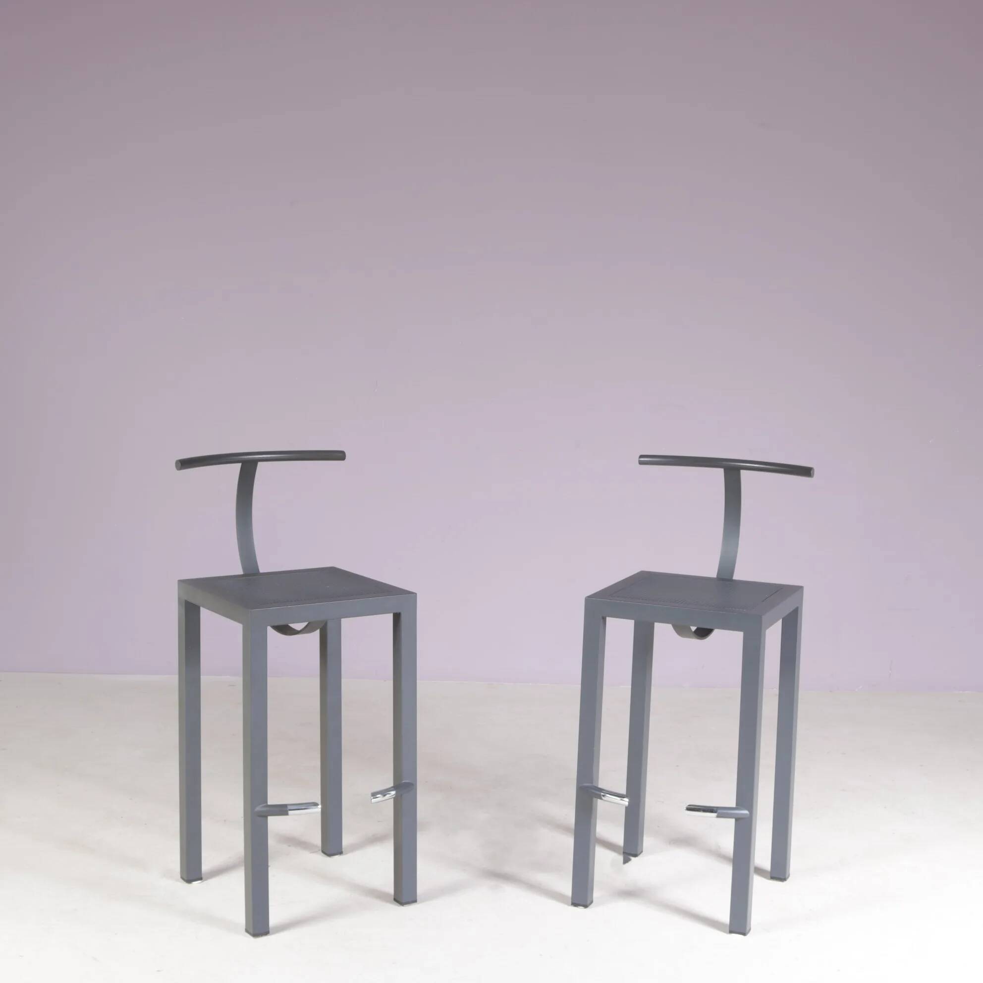 1980s bar stool model: Sarapis by Philippe Starck for Driade Italy