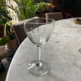 Set of 10 Deco art wine glasses