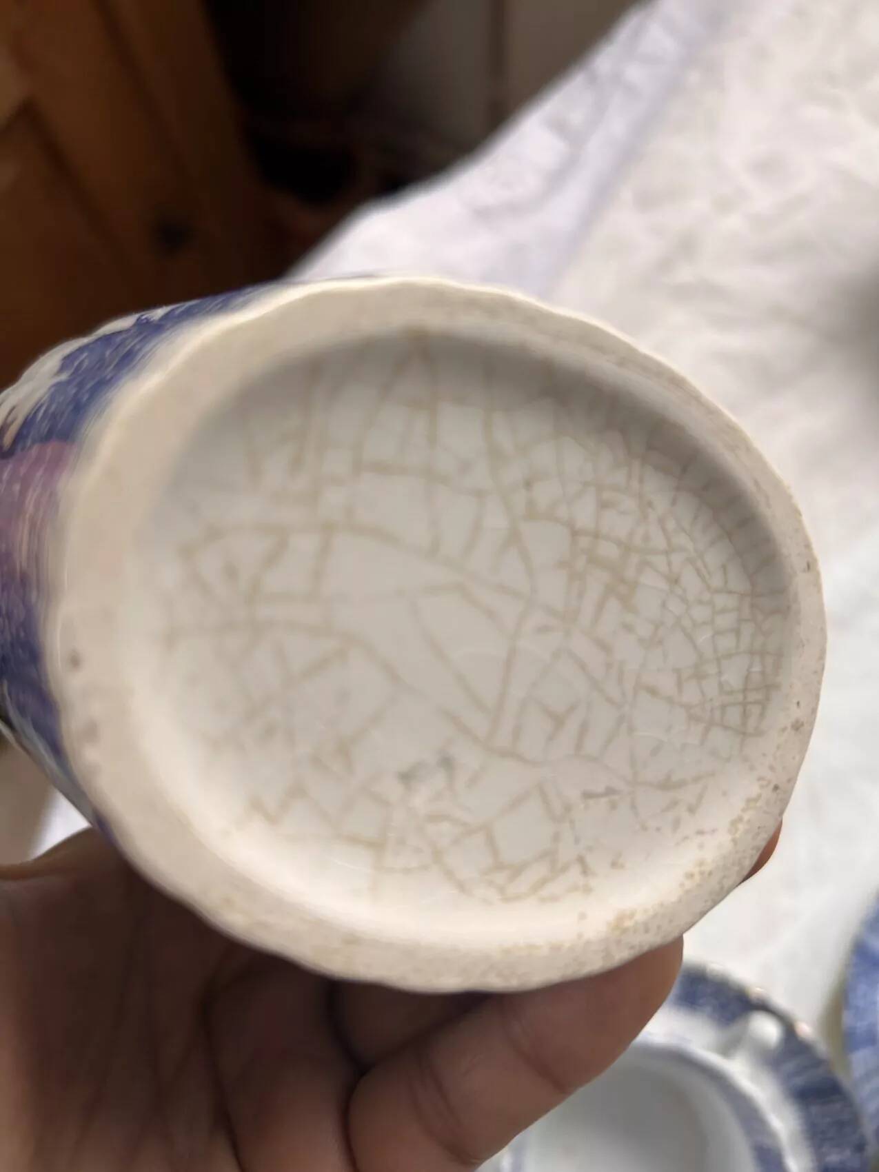 Antique tea service KG Lunéville late 19th century – Antique decoration – French earthenware