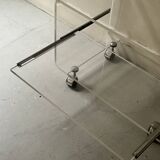 Hi-fi TV unit - coffee table in plexiglass by D. Lange, Roche Bobois 1970