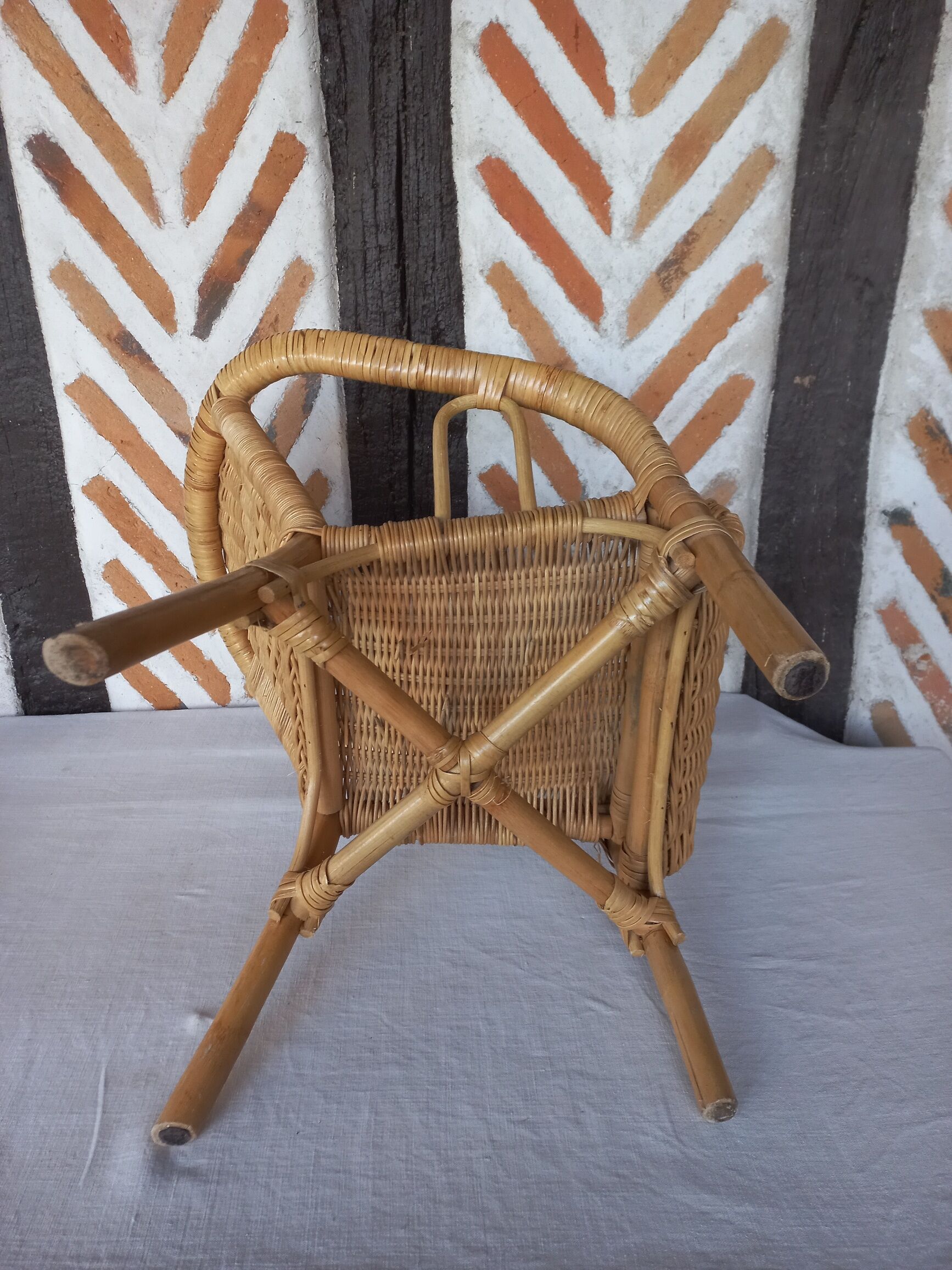 Fauteuil enfant osier