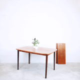 Table of extensible teak dining
