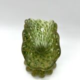 Vase en verre de Murano à inclusions d’or – Italie, vers 1960