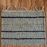 small hemp rug; 60x90cm; stripes
