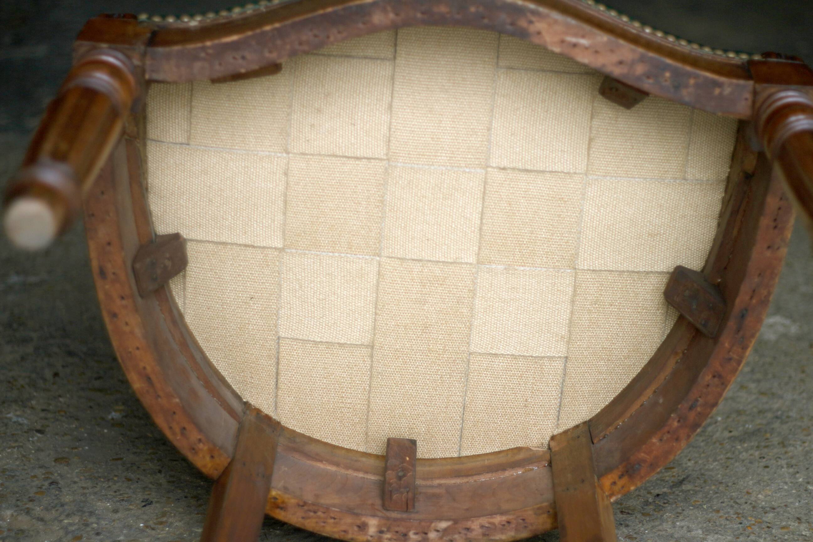 Restoration chair of the national collections. Stamped.