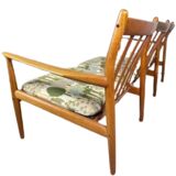 Scandinavian teak bench from the 50s, 60s, 70s