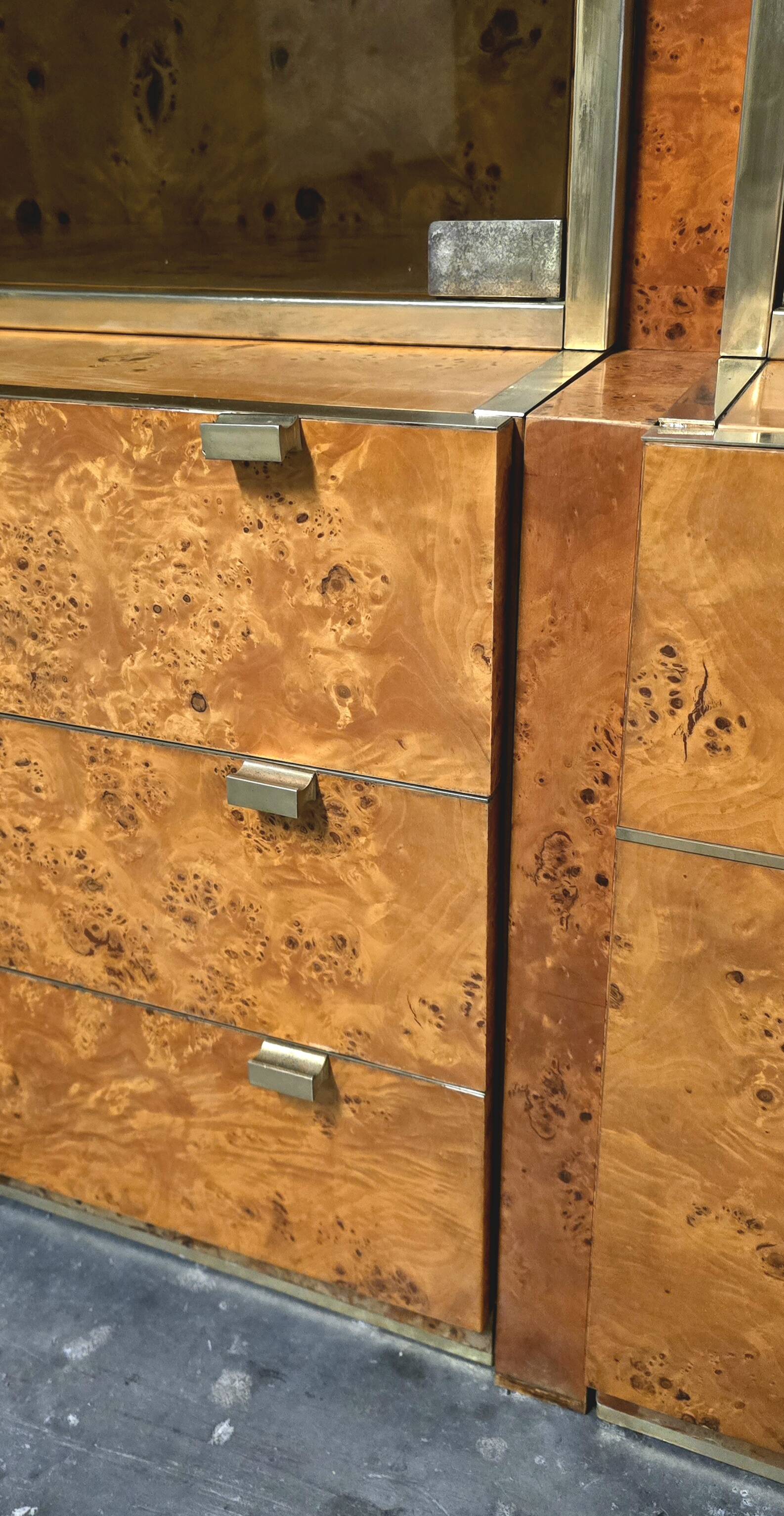 Display cabinet set designed by Jean-Claude Mahey for Roche Bobois 1970