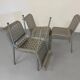 4 Italian design aluminum chairs from the 90s Calligaris Italy