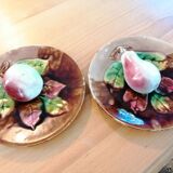 Set of slip decoration plates