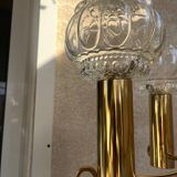 70s Space Age style gold chandelier