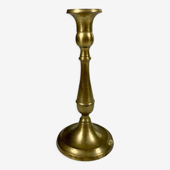 Candlestick in patinated gilded copper late nineteenth century